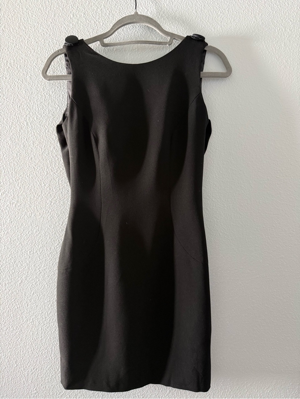 Vintage A.J. Bari Black Cowl Back Cocktail Dress